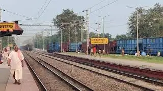 Goods Train passing by At 100kmph #indian railways