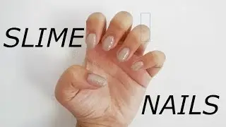FAKE NAILS USING SLIME!! (it works!!!)