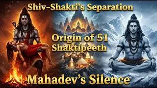 Shiv–Shakti ka Viyog 🔱 | 51 Shaktipeeth ka Janm | Mahadev ka Moun #Mahadev #Shiv