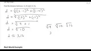A2 Lesson 12.6 (The Distance and Midpoint Formulas)