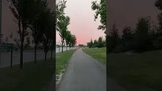 Walking On The Sidewalk Park Life Commuting To Work Pinoy Abroad Canada Life Sunset In Canada