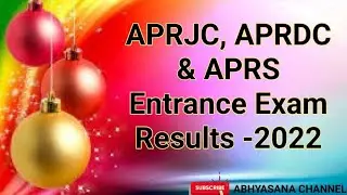 APRJC, APRDC & APRS ENTRANCE EXAM RESULTS - 2022 // CHECK YOUR RESULTS // AP // ABHYASANA CHANNEL