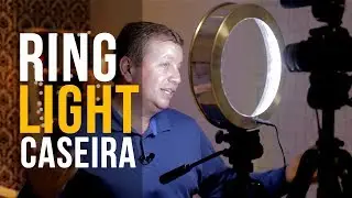 Ring Light Caseira com Forma de Bolo - DIY
