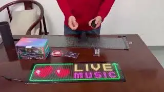 32*128  Car Truck Windshield Soft Decal Screen  Animation LED Panel With App Remote Control