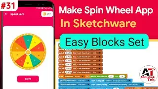 #31 How to make Spin & Earn in Sketchware, spin wheel kaise banaye sketchware me,#Abhishektek
