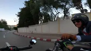 Yamaha XSR700 POV Ride | Chasing the Old lady BMW R80 Cafe Racer Downtown Algiers