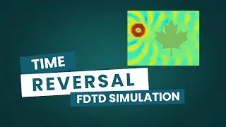 Time-Reversed Electromagnetic Wave Simulation with FDTD in Matlab | Canada Flag Obstacle