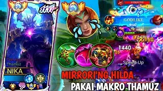 MAKRO TOP GLOBAL THAMUZ, ZONING HILDA DARI MID SAMPAI LATE GAME‼️-  MOBILE LEGENDS