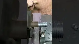 Lathe machine threading|lathe machine job #shorts #trending #lathe #tool #youtubeshorts #viral