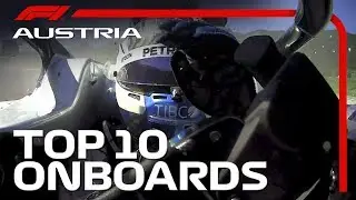 Crazy Crashes, Last Lap Lunges And The Top 10 Onboards | 2019 Austrian Grand Prix