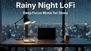 Rainy Night LoFi 🌧️ Deep Focus Music for Study | Calm Rain & Soft Beats