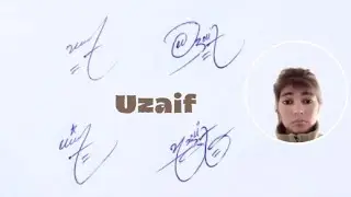 Uzaif name signature style#name signature with arooj