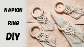 DIY Macrame Napkin Rings &ndash; Easy Boho Table Decor! #MacrameDIY #TableSetting #Handmade