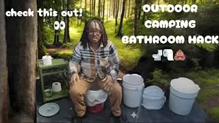THE Ultimate Off Grid-Camping Bathroom TOILET HACK‼️