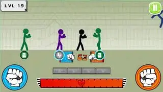 STICKMAN FIGTHER  Epic Battle Level 16,17,18,19,20 ! Part #3 Gameplay Walkthrough 😀😀