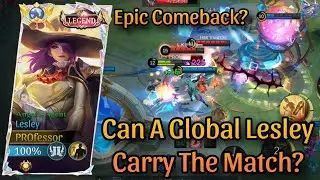 Epic Comeback!! | Top Global Lesley Best Build For Attack Speed And High Damage
