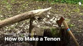 How to make a tenon | Bushcraft