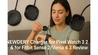 🔋 NEWDERY Charger for Pixel Watch 3 2 & for Fitbit Sense 2/Versa 4 3 Review ⌚
