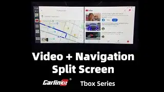 CarlinKit Tbox Video + Maps, Split Screen Methods