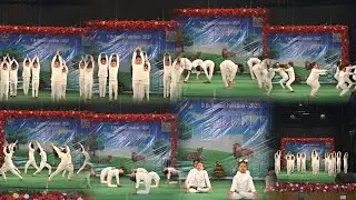 Yoga performance of UKG Students:9th Annual function: @juniorfoundationacademy 