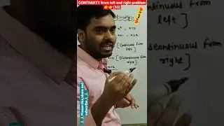 continuity from left and right problem 🔥💯💯#shorts #jee#maths/By-Shanu Kumar/(53)