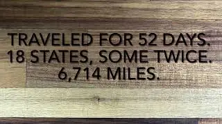 Bus trip States Traveled