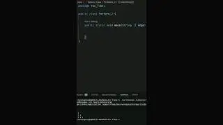 A program for simple pattern in java. #java #shorts