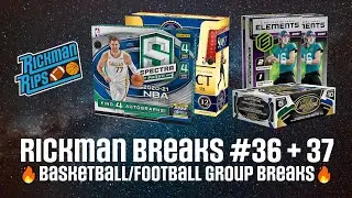 Rickman Breaks #36 + 37 Spectra / Select Basketball & Elements / Certified Football