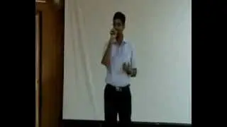 A motivational speech of SM Sir in  Rocketmodelling workshop