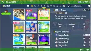 Pok&eacute;mon Scarlet and Violet - How to Craft TM 108 (Crunch) using TM Machine