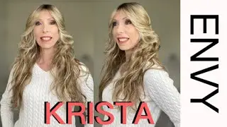 ENVY KRISTA WIG REVIEW | 22&rdquo; Long Human Hair Blend Beachy Waves