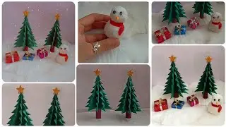 How to make Easy Christmas Tree...🎄🎅| Beautiful Christmas Setup Idea...🎀✨| DIY Home Decor | Handmade
