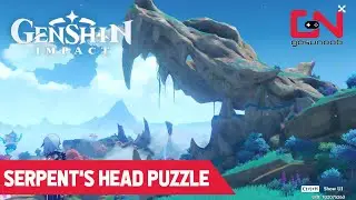 Serpent's Head Gate Door Puzzle | Genshin Impact - How to Open