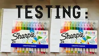 Sharpie S-Note Vs. Mildliner!!**Is the new Sharpie S-Note planner approved?!?**