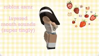 ROBLOX ASMR // layered mouth sounds, with apple mic :))