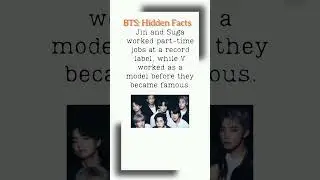 BTS: 5 Hidden Facts #bts #btsarmy #btslover