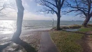 Storm surge in February from the approaching storm Dennis.