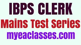 IBPS CLERK MAINS 2018 ONLINE TEST SERIES LAUNCHED | For Rs.199 Only | 1 Year Validity