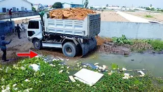 Nicely Landfill!! Transforming a Landfill Dumping & Dozer in Action!