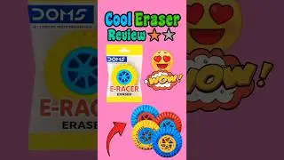 DOMS Tyre Eraser 😱 Most Satisfying Cool Eraser Ever! | DOMS Eraser Review #shorts #trending