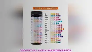 Drinking Water Test Kit Test Strips for Aquarium, Pool, Spa, Well & Tap Water