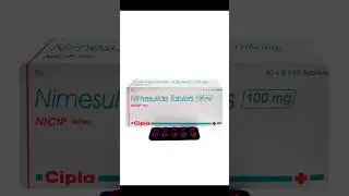 Nicip tablet / nimesulide 100 mg tablets / #shorts