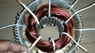 3 phase 2 hp 6coil 2800 rpm motor winding and connection ]24 slot 3 phase motor winding water pump 