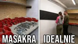 Tablica Warsztatowa zamontowana , bardzo przydatna rzecz w Garażu . Budowa Warsztatu  Cz.6
