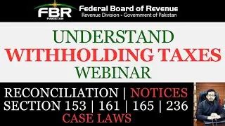 Withholding Tax Webinar | What is Withholding Tax | Withholding Statement | Section 153