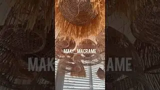 Macrame garland with fringe
