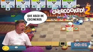 NOS ECHAN EN EL PRIMER D&Iacute;A SIENDO COCINEROS EN EL OVERCOOKED 2