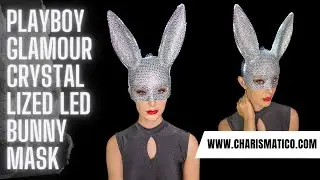 CHARISMATICO Playboy Glamour Crystallized LED Bunny Mask