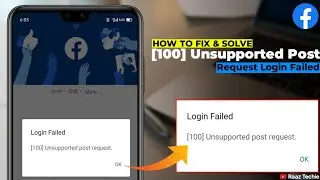 [100] Unsupported Post Request Facebook | [100] Unsupported Post Request Facebook Problem Solve