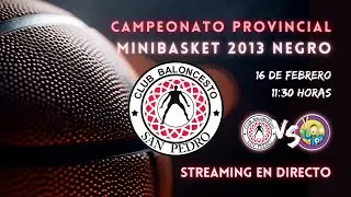 Minibasket 2013 negro CB San Pedro VS EDFV Francisco Echamendi